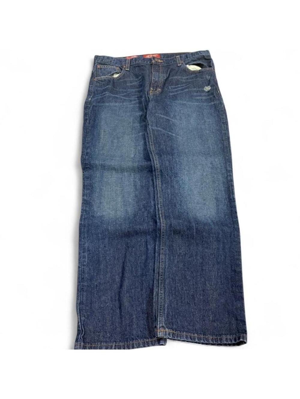 Arizona straight leg blue jeans streetwear denim